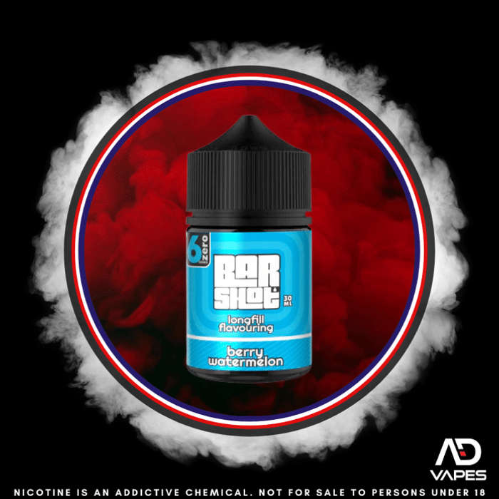 6Zero Bar Shot Berry Watermelon 30ml Flavour Shot Makes 60ml