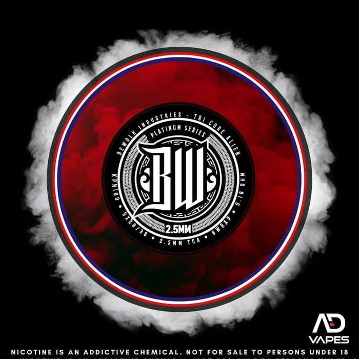 Bewolk Industries Tri-core Alien Platinum 2.5mm