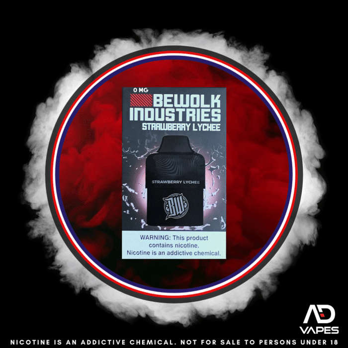 Bewolk Industries Replacement Pod 6000 Strawberry Lychee 0mg Zero Nic
