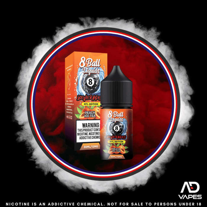 Vape Republic 8Ball Peach Ice Tea 12mg 30ml