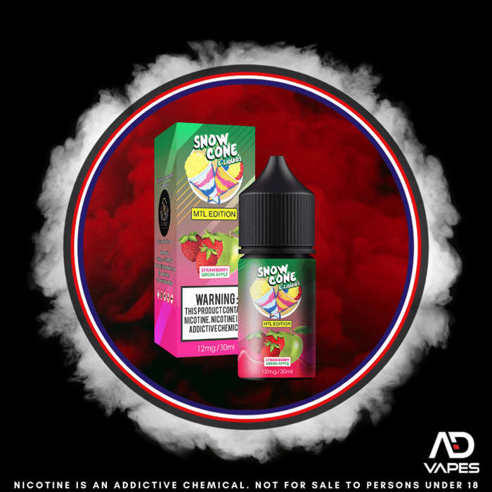 Vape Republic Snow Cone Strawberry Green Apple Ice 12mg 30ml