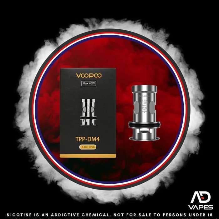 VooPoo TPP DM-4 0.3 Coils 0.3 3 Pack