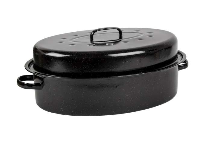 Kaufmann - Enamel Coated Oval Pan with Lid - 8.0 Litre