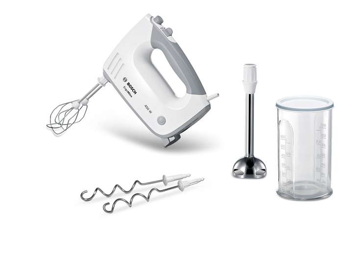 Bosch - Stick Blender Hand Mixer Set - White &amp; Grey