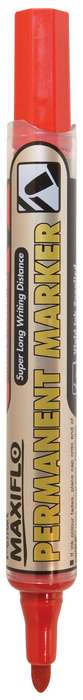 Pentel Maxiflo Bullet Tip Permanent Marker - Red