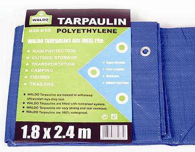Waldo Tarpaulin 1.8M X 2.4M Heavy Duty 180G