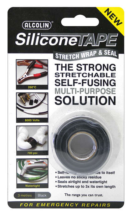 Alcolin Silicone Tape - 3m Black
