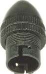 Elec Mts Lampholder 10mm Black