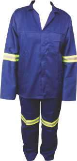 Overall 2pc Reflective Royal Blue 36|092