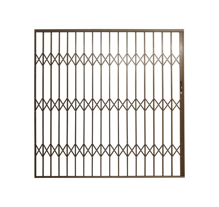Armourdoor Alu Trellis 2.1mx2.1m Security Gate - Bronze