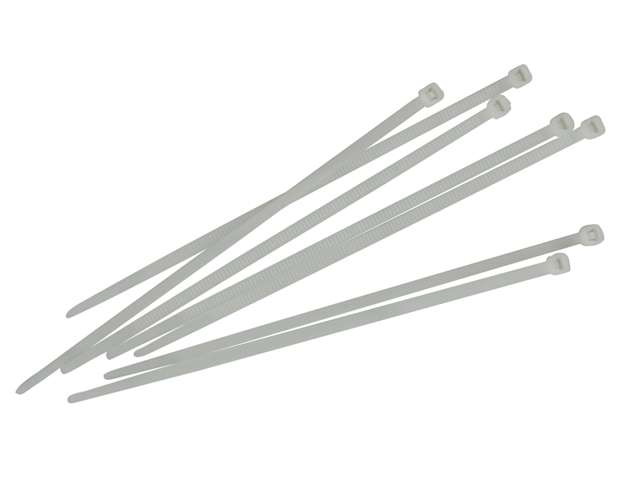 Nexus - Clear Cable Ties - 7.2cm x 40cm - Pack of 20