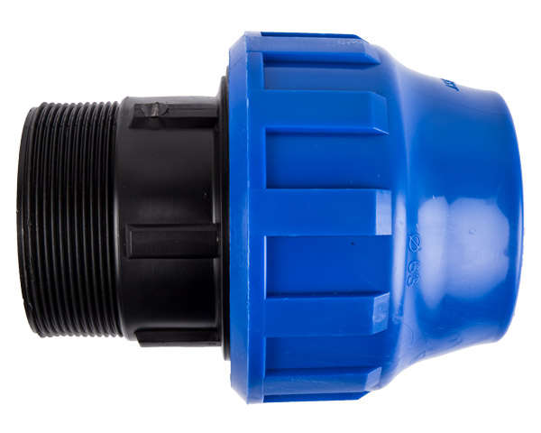 Plast Compression Male Adaptor - Pipe Fittings - 75mm x 2mm