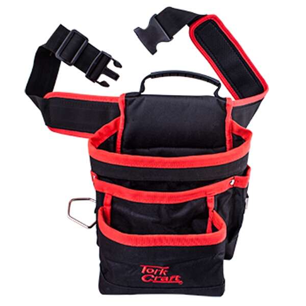Tork Craft Tool Pouch Nylon With Belt 5 Pocket &amp; Loops
