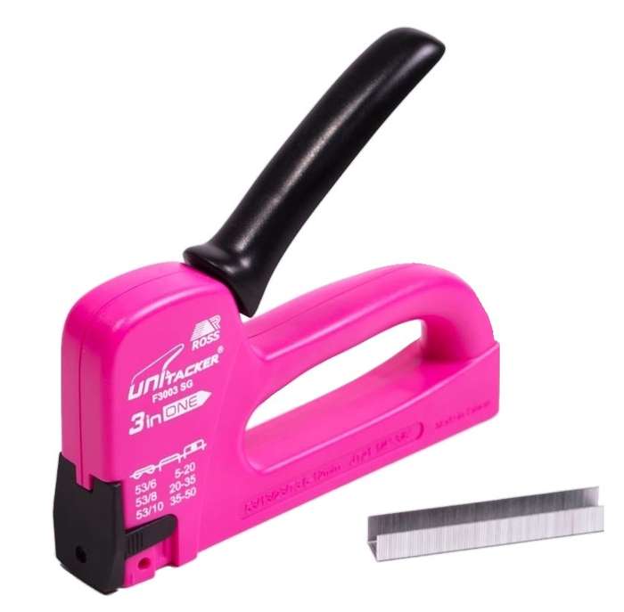 Ross Unitacker Staple Gun (3 in 1) - Pink