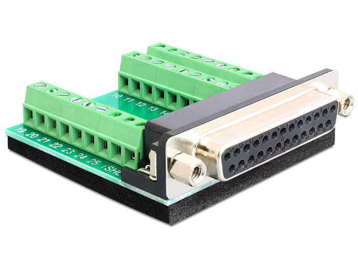 Delock 25-Pin Sub-D F Terminal Block (65317)