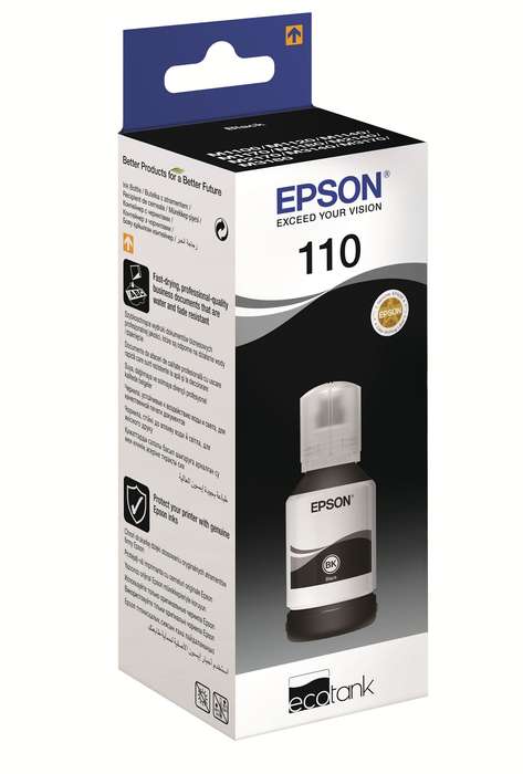 Epson 110 Ecotank Black Ink Bottle (120ml)