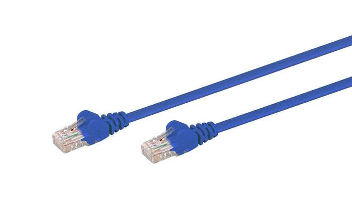 0.5M CAT5E Moulded Flylead - Blue