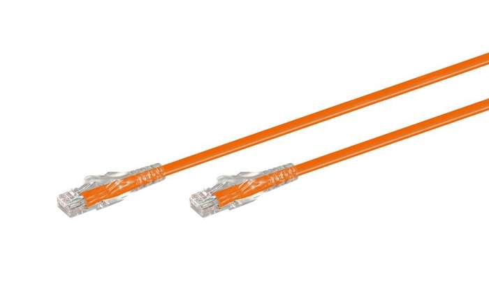 0.5M CAT6 Moulded Flylead - Orange