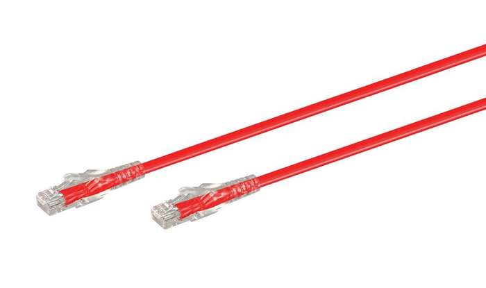 0.5M CAT6 Moulded Flylead - Red
