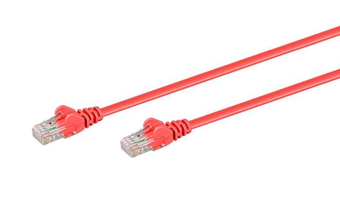20M CAT5E Moulded Flylead - Red