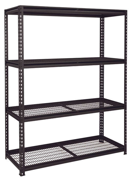 Wildberry - Black Heavy Duty Shelving - 4 Steel Shelves
