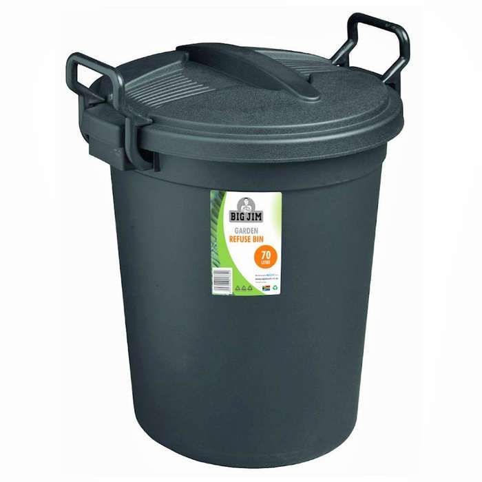 Garbage Bin 70L (Black)
