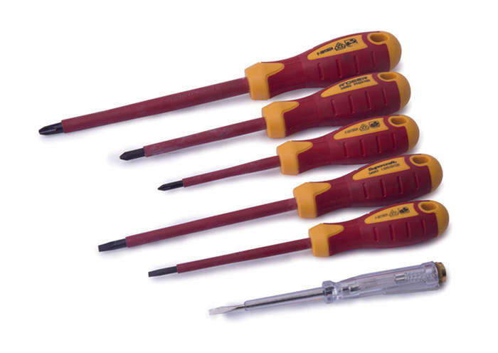 Kendo 6 Pieces Vde Screwdriver Set