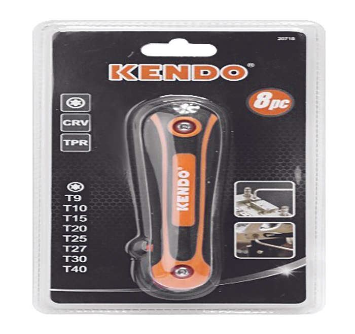 Kendo 8 Piece Folding Torx  Key Set