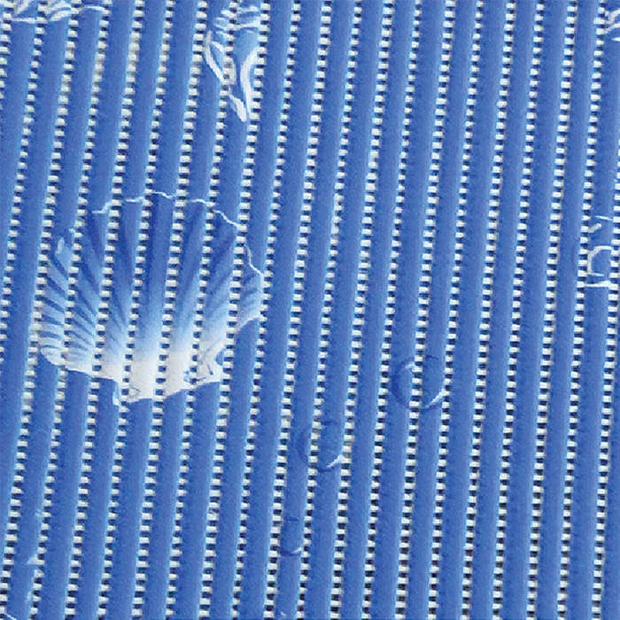 Seagull PVC Foam Floor Covering - Blue with Sea Animal Print - 65cmx15m