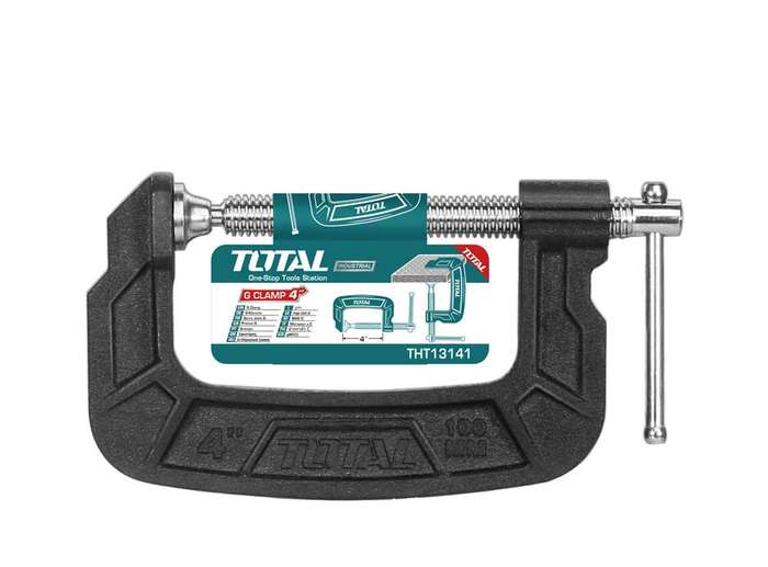 Total Tools Industrial G Clamp 4"