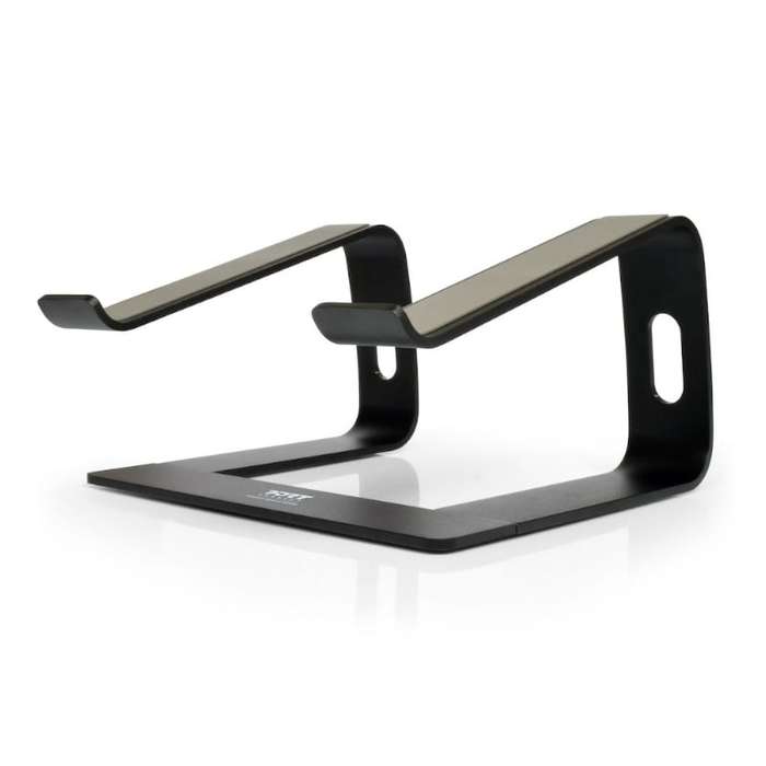 Port Connect Ergonomic Notebook Stand - Black