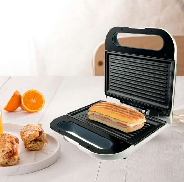 Taurus - Sandwich Maker (Grill Plate) - 750W "Mysandwich Grill" (Non-Stick - White)