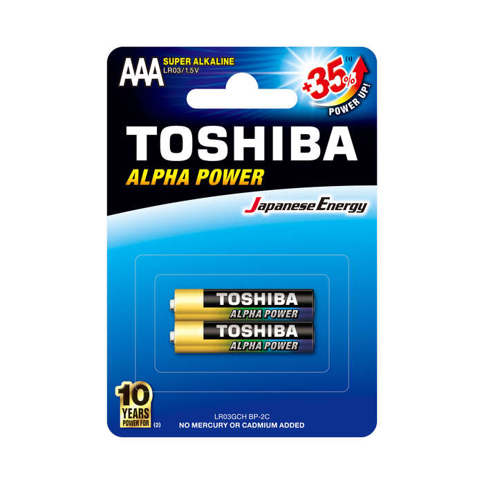 Toshiba Alpha Power Alkaline AAA - 2 Pack