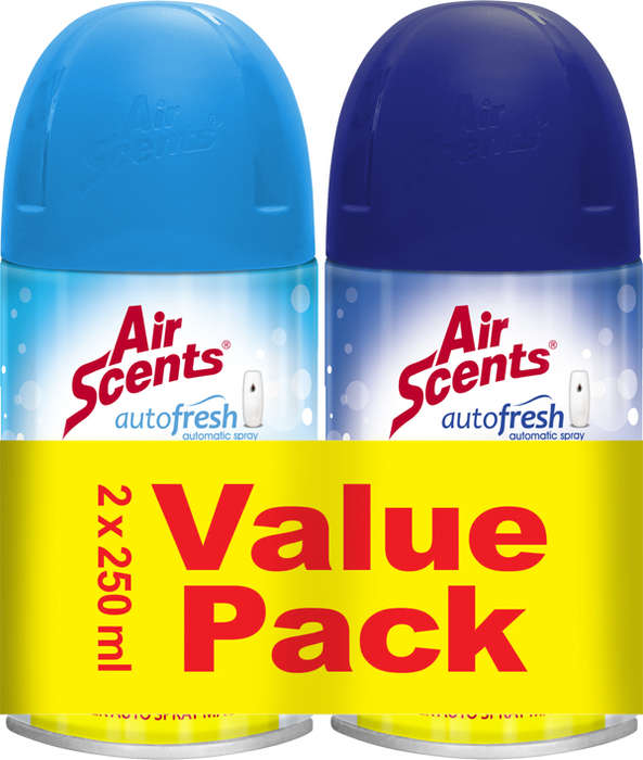 Shield Airscents Banded Pack 2 x 250ml Automatic Spray Refill Twinpack