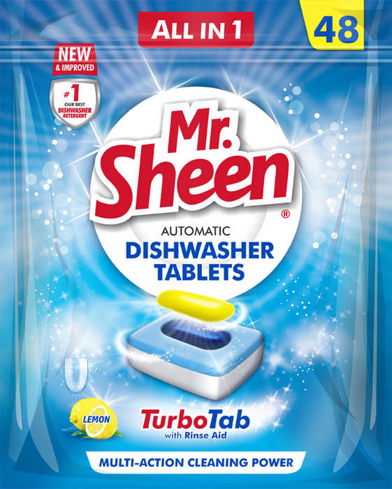 Shield Mr Sheen Automatic Dishwasher Tablets - 48 Tablets Lemon