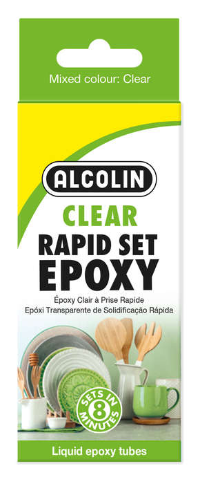 Alcolin Epoxy Liquid Rapid Set Clear - 2 x 20g