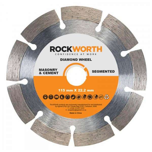 Rockworth Segmented Rim Diamond Wheel - 230mm