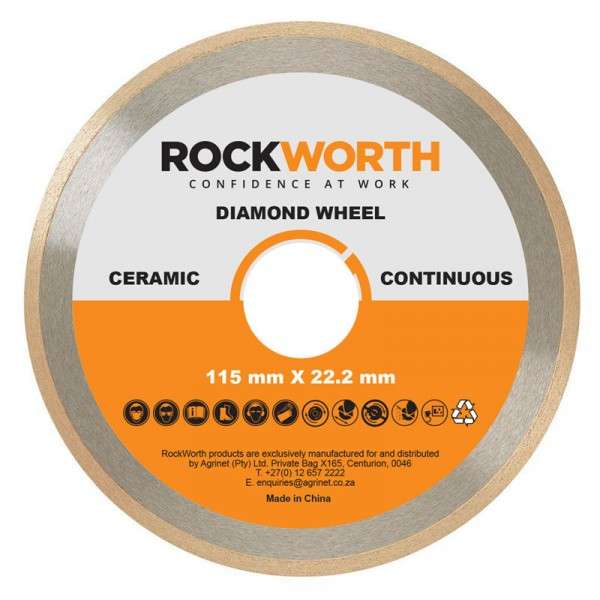 Rockworth Continuous Rim Diamond Wheel - 230mm