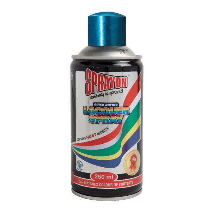 Sprayon Metallic Blue Lacquer Spray Paint (250ml)