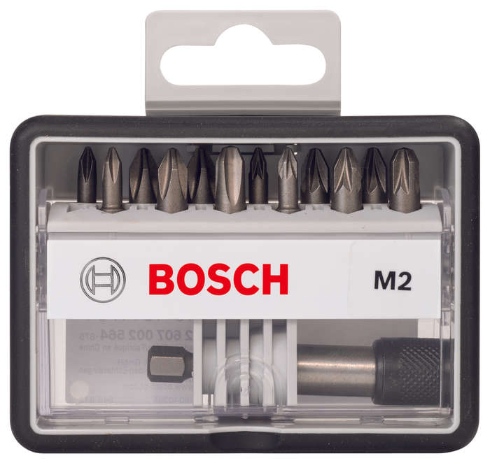 Robust Line bit set M, Extra Hard version 25 mm, 12+1 pc