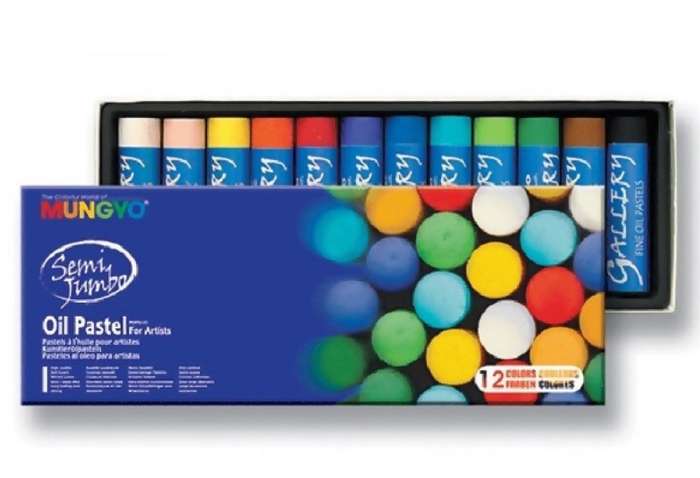 MUNGYO - Semi Jumbo Oil Pastel 12`s