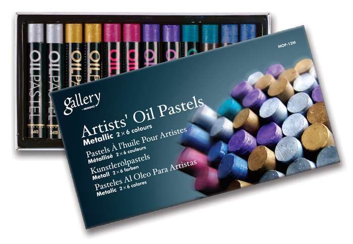 MUNGYO - Artists` Oil Pastels Metallic 12`s