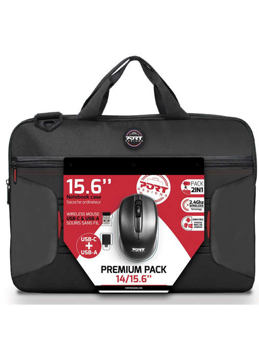 Port Notebook Case + Wireless Mouse Combo