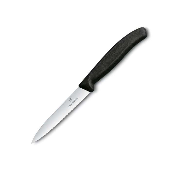Victorinox Swiss Classic Paring Knife Serrated Edge - 10cm - Black