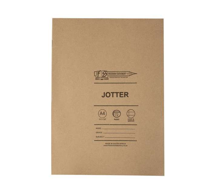 Jotter - Feint &amp; Margin - White - A4 - 72 Pages