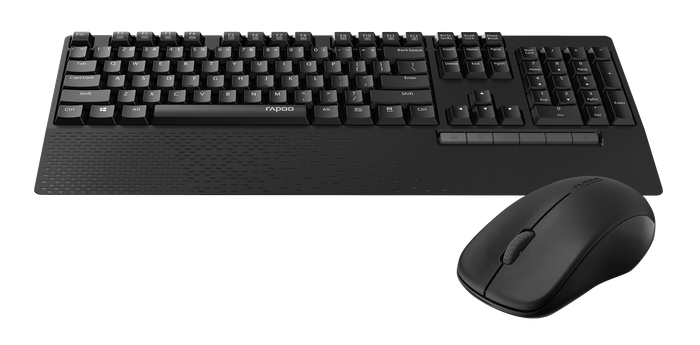Rapoo X1960 Wireless Keyboard and Mouse Set - Black