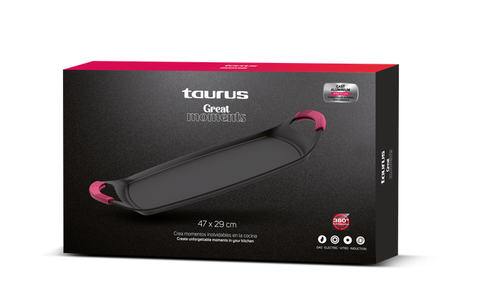 Taurus - "Great Moments - Grill 49x27cm" Aluminium Cast Grill 49x27cm