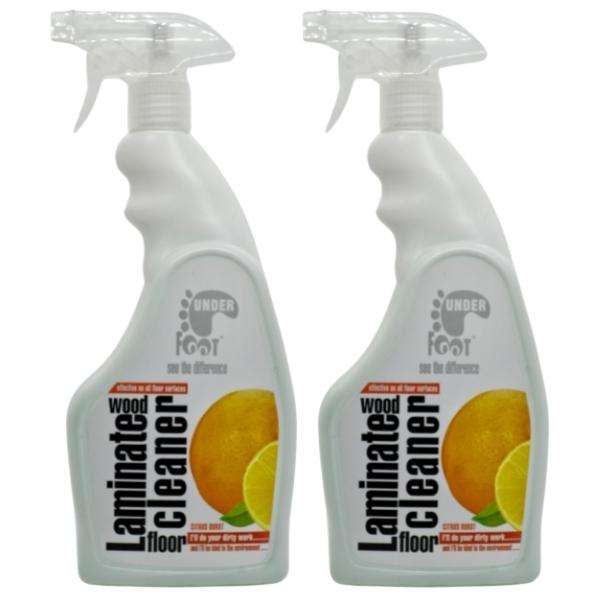 Under Foot - Laminated Wood Floor Cleaner - 750ml - Citrus Burst - Pack of 2