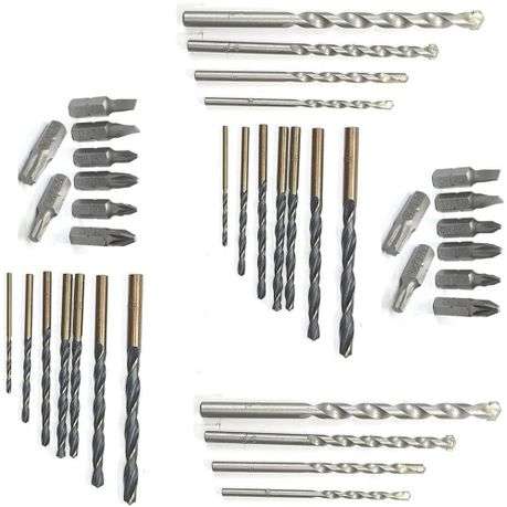 Total Tools 19 Pcs Drill Bits &amp; Screwdriver Bits Set (2 Sets)