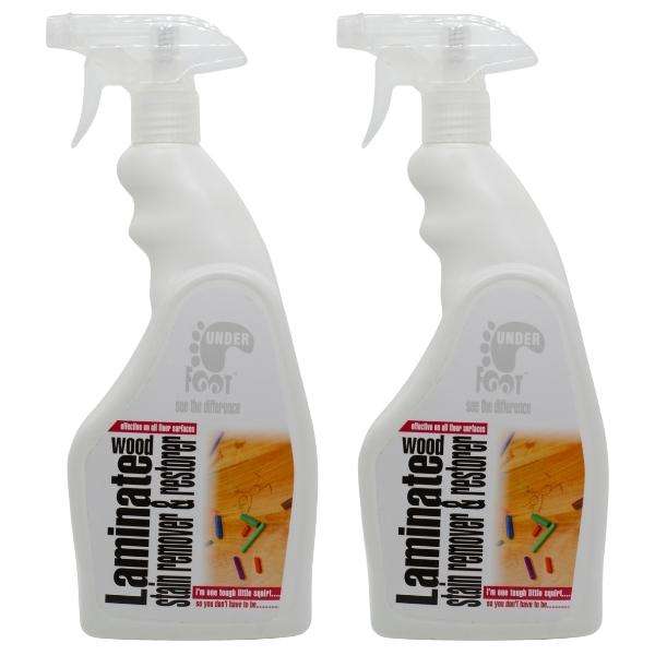 Under Foot - Laminate Wood Stain Remover and Restorer - 750ml - Pack of 2